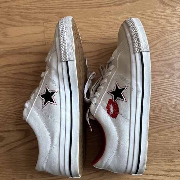 Converse One Star Lips Pro Sneakers Shoes Low Skate Canvas Lace Up Mens Size 9.5 - Picture 6 of 11